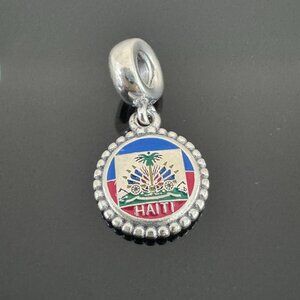 Pandora HAITI Flag Exclusive Charm
